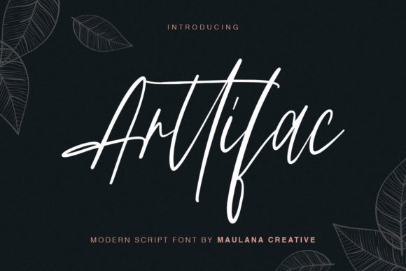Arttifac: A Bold Script for Authentic Design