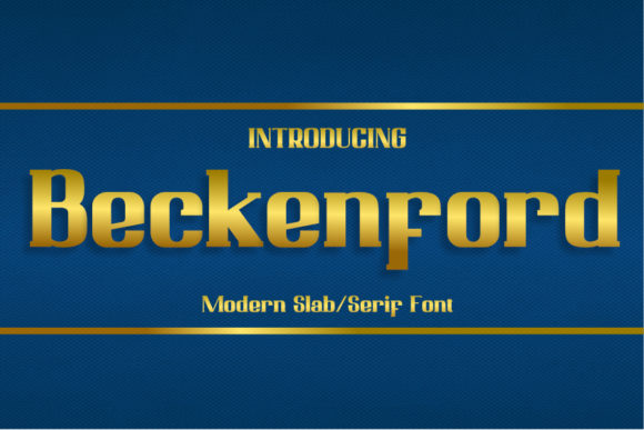 Beckenford: A Bold Font for Business