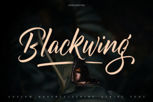 Blackwing: A Bold Script Font for Creative Campaigns