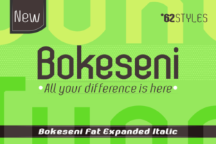 Bokeseni Expanded Fat Italic Font