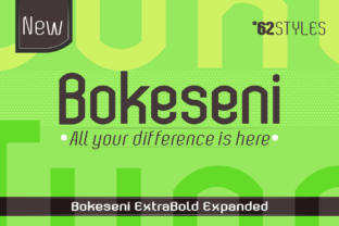 Bokeseni ExtraBold Expanded Font