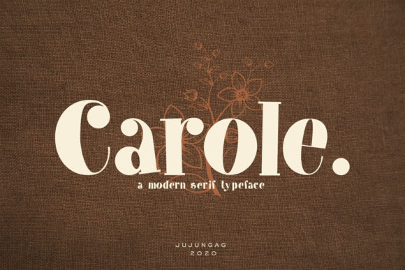 Carole: A Bold Serif Font