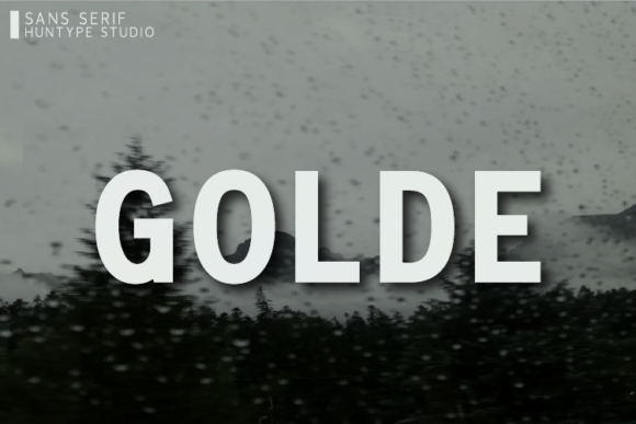 Golde: A Bold Sans Serif for Creative Campaigns