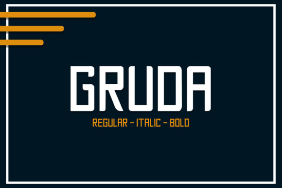 Gruda: A Bold, Elegant Sans Serif