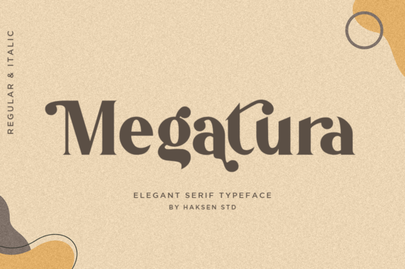 Megatura: A Bold Serif Font