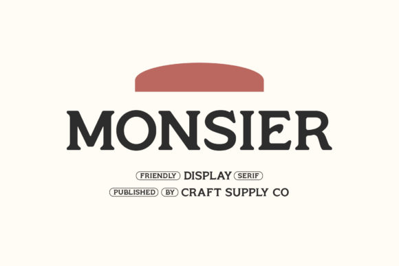 Monsier: A Bold Serif for Branding