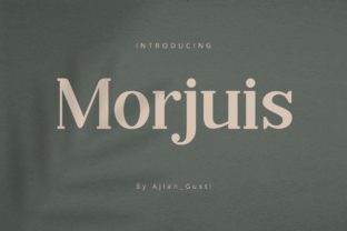 Morjuis: A Luxurious Serif Font