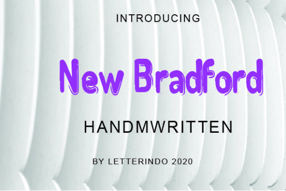 New Bradford: A Bold Handwritten Font