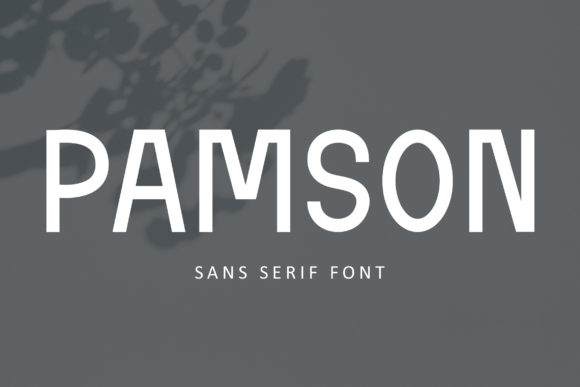 Pamson: A Bold Sans Serif Font for Crafters