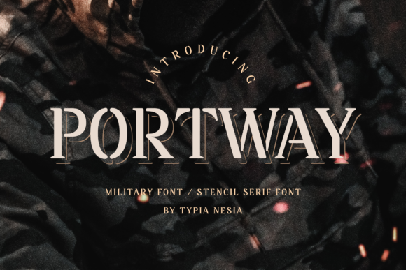 Portway: A Bold Serif Font for Editorial Design