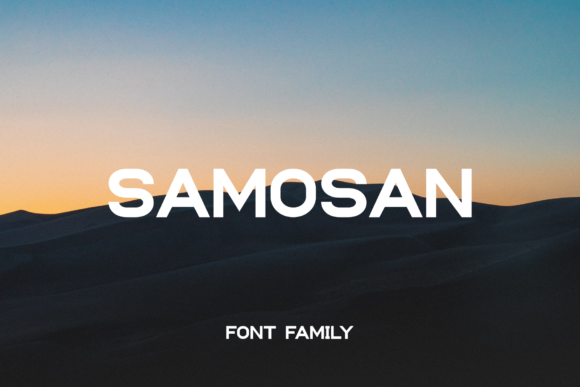 Samosan: A Bold Sans Serif for Creative Campaigns