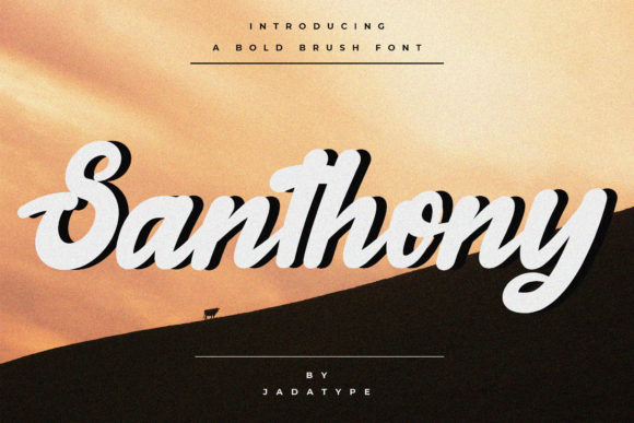 Santhony: A Bold Handwritten Font for Branding