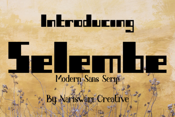 Selembe: A Bold Sans Serif for Creative Projects