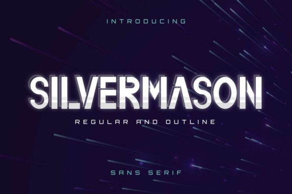 Silvermason Font for Editorial Design
