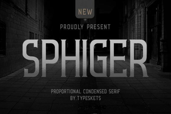 Sphiger: Bold Serif for Craft Creations