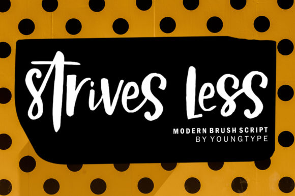 Strives Less: A Bold Font for Makers